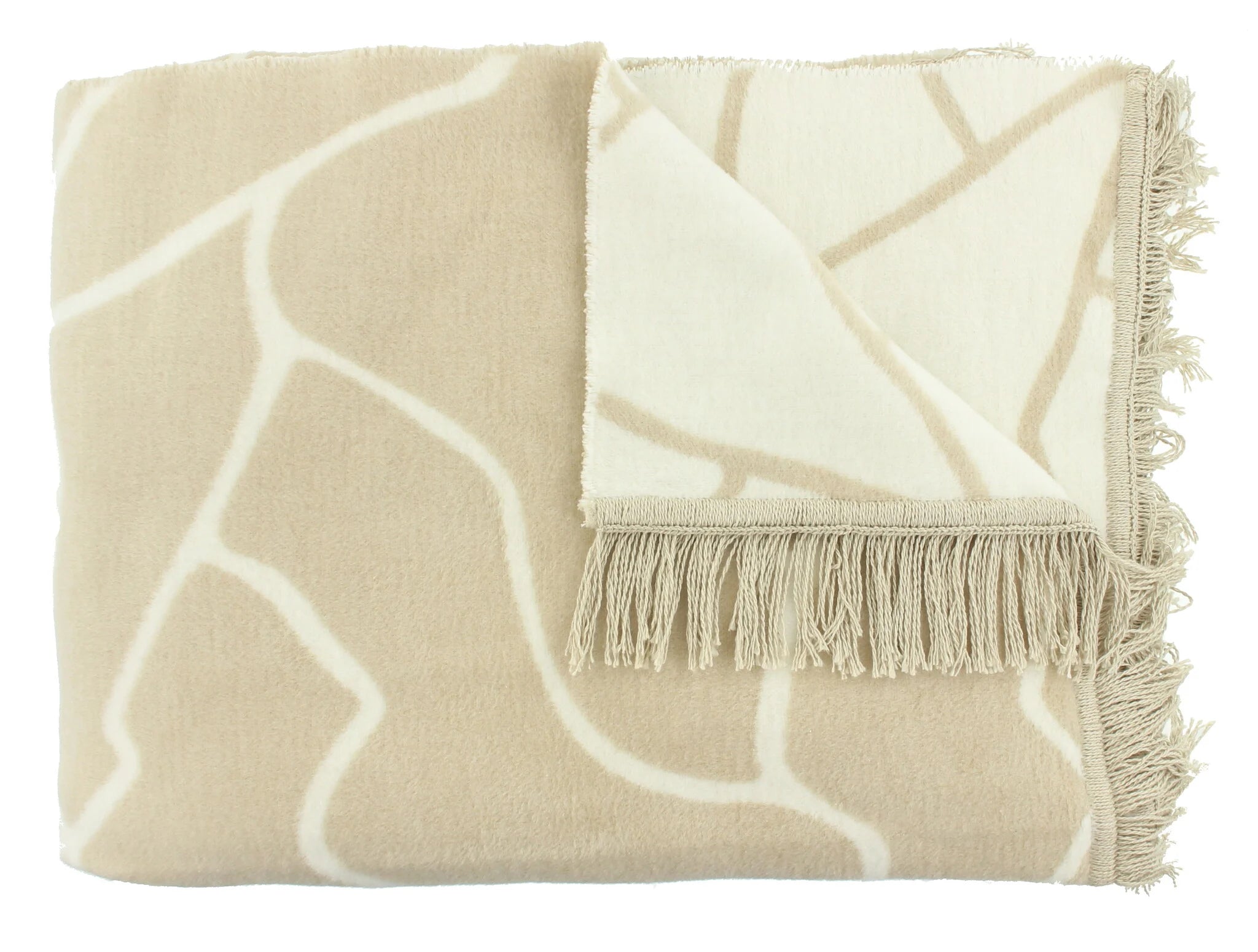 Claudi Plaid- Lineas- 150x200- Naturel