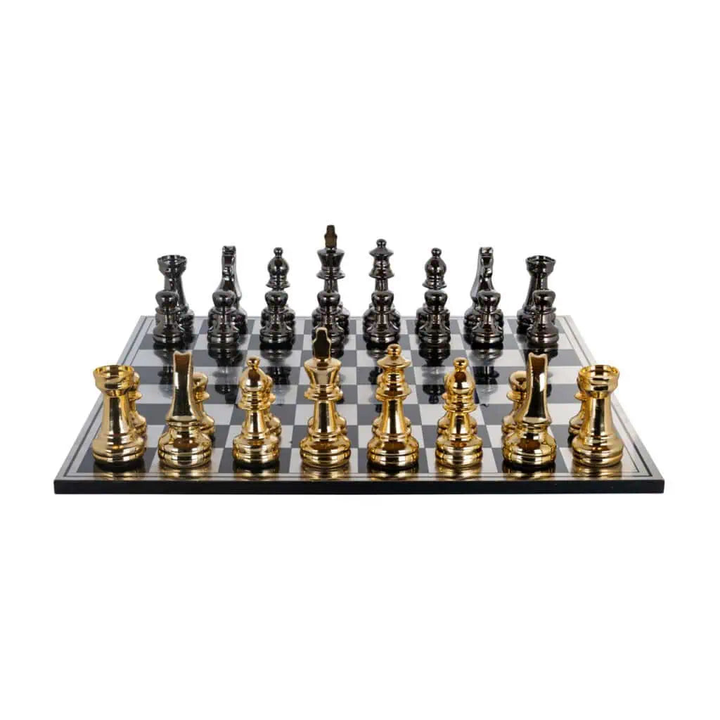 Richmond – Saray chessboard - Black/Gold