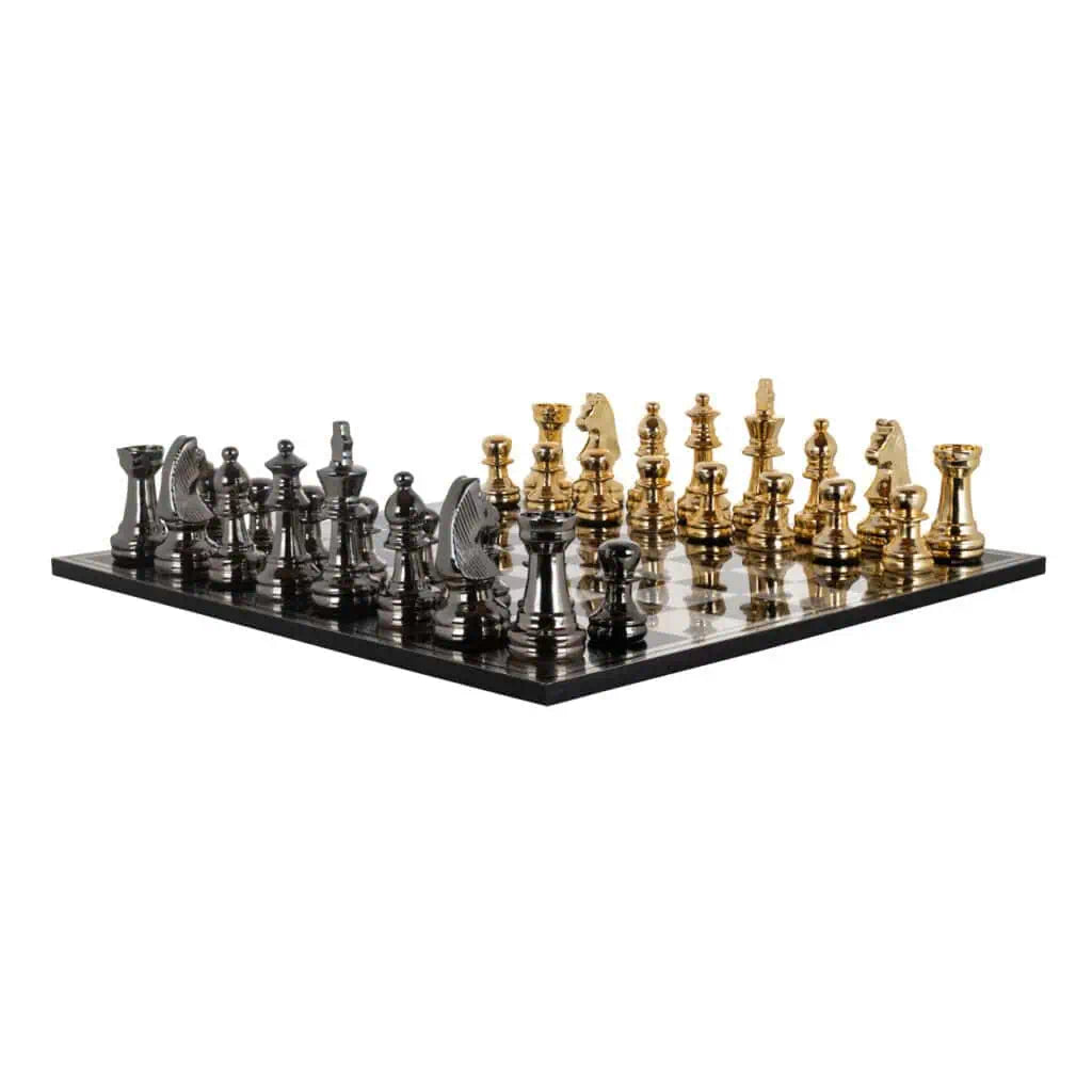 Richmond – Saray chessboard - Black/Gold