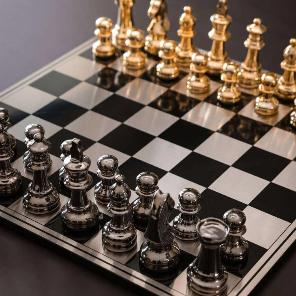 Richmond – Saray chessboard - Black/Gold