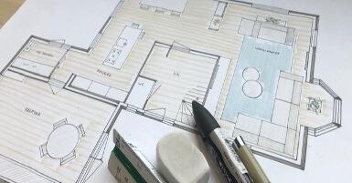 getekende plattegrond
