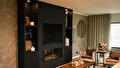 Maatwerk wandkast met haard